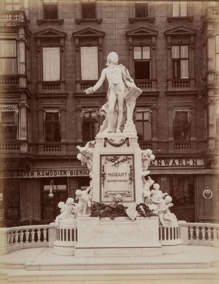 Anonimo (XIX secolo), Monumento a Mozart, Albertin