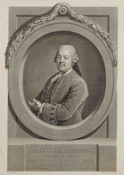 J. BAUSE (*1738) según GRAFF (*1736), Retrato de J