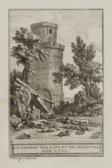 J. PUNT (1711-1779), Battle of the Rats and Weasel