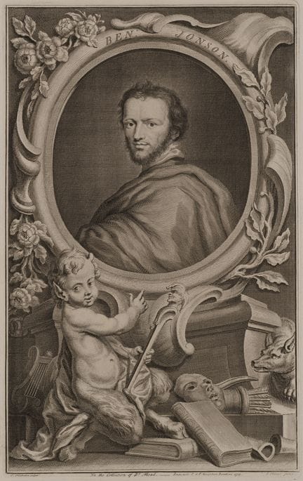 J. HOUBRAKEN (*1698) tras OLIVER (*1556), Retrato 
