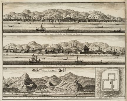 F. OTTENS (1700-1770), Fortalezas en Indonesia, ha