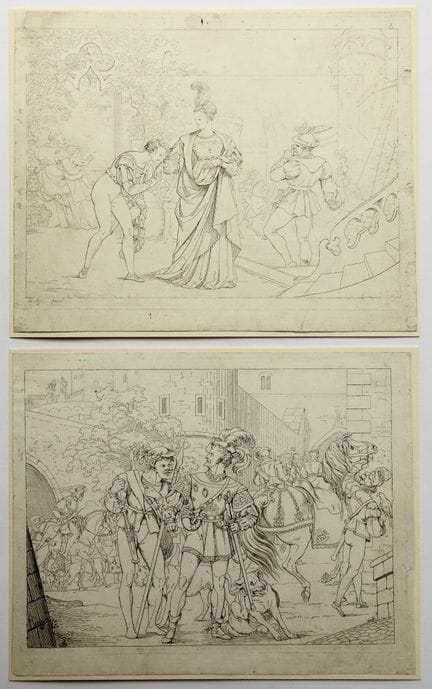 M. RETZSCH (1779-1857), Sulla passeggiata di Schil