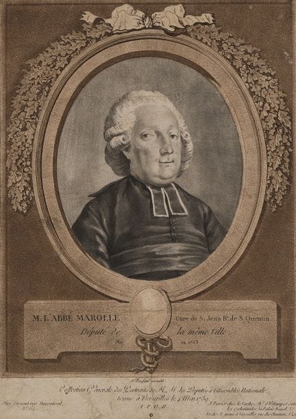 A. SERGENT-MARCEAU (*1751), Portrait of M. l'Abbé 