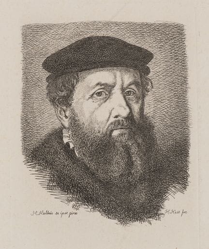 H. HESS (*1799) da HOLBEIN (*1497), Autoritratto d