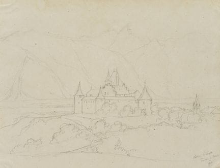 E. BRETENIÈRES (*1804), Castello di Aigle, Vaud, S
