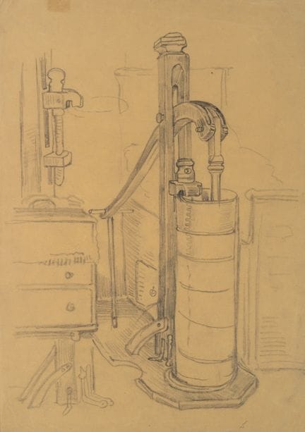 Anonimo (XIX secolo), Macchina. A leva. Tecnologia