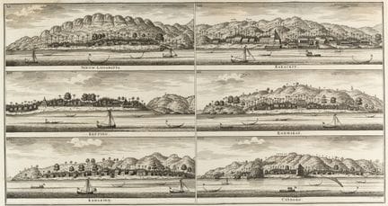 F. OTTENS (1700-1770), Puestos comerciales en Indo