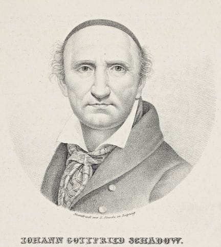 A. PÖNICKE (*1810) da SCHADOW (*1764), Autoritratt
