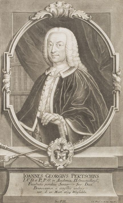 J. HAID (1704-1767), Portrait of Johann Georg Pert