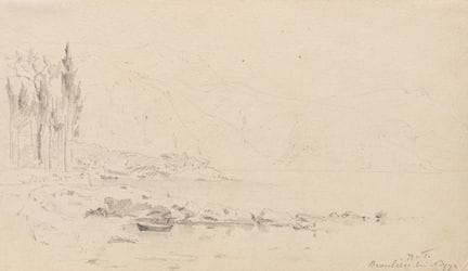 R. TÜRCKE (1839-1915), La costa cerca de Beaulieu-