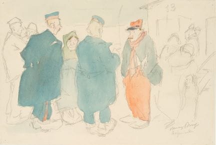 H. BING (1888-1965), Un interrogatorio di polizia 