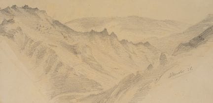 W. CAMPHAUSEN (*1818), Veduta panoramica sul paesa