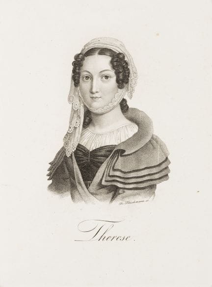 F. FLEISCHMANN (*1791), Ritratto di Teresa, incisi