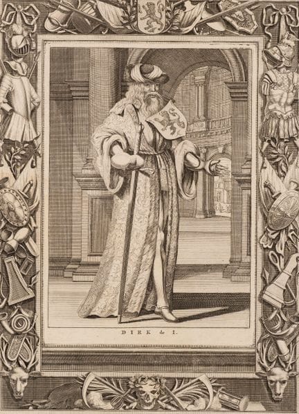 Sconosciuto (XVIII), Dirk I, conte d'Olanda, 1725,