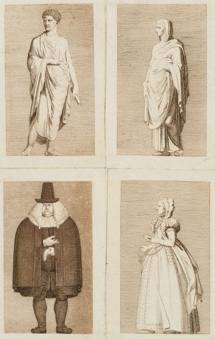F. CARSTENS (1762-1798), Trajes tradicionales y mo