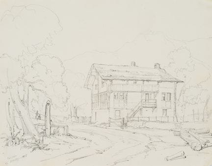 E. BRETENIÈRES (*1804), Locanda presso Amsteg sul 