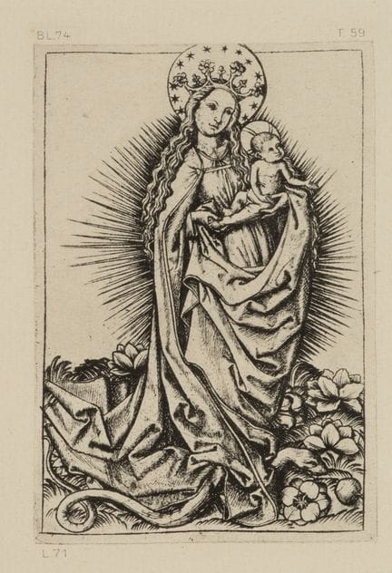 After Monogram MEISTER ES (*1450), Madonna and Chi