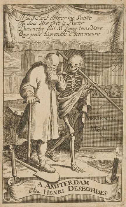 Anonimo (XVIII secolo), Memento Mori, Il vecchio e