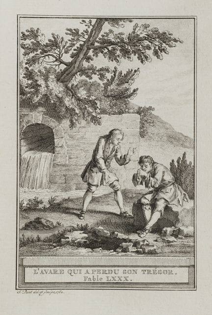 J. PUNT (1711-1779), «El avaro y su tesoro perdido