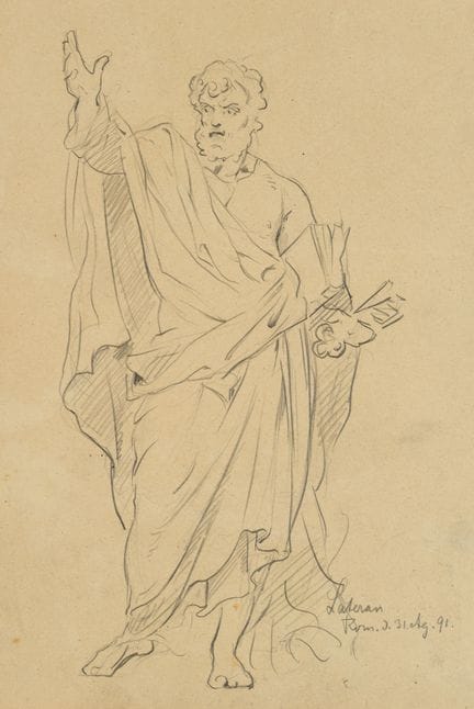 P. MONNOT (1657-1733), Escultura de San Pedro en l