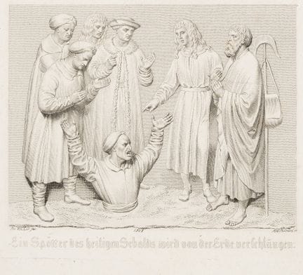 A. REINDEL (*1784) da VISCHER (*1455), Una disgraz