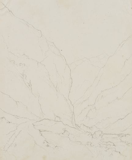 E. BRETENIÈRES (*1804), Sentiero sul Passo del Gra