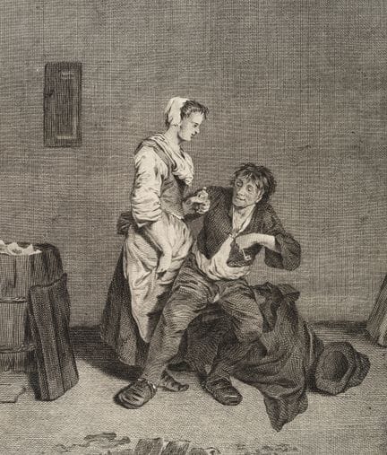 J. PELLETIER (*1736) after BEGA (*1631), Interior 