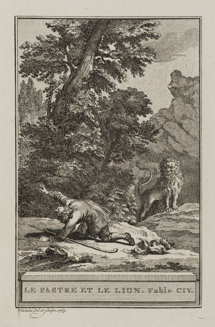 R. VINKELES (1741-1816), The Shepherd and the Lion