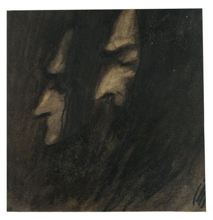 K. WOLF (1901-1993), Figure cupe viste di profilo,