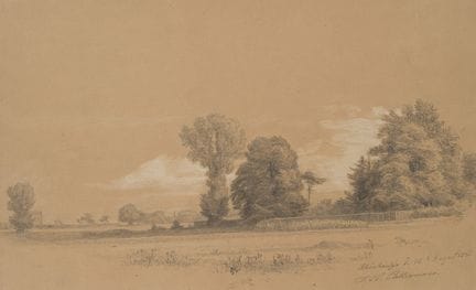 F. BELLERMANN (*1814), Una scena dal parco di Schö
