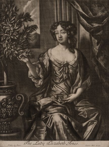 P. LELY (1618-1680), Lady Elizabeth with a floweri