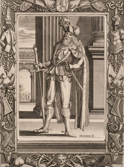 Sconosciuto (XVIII), Diderik II in mantello, 1725,