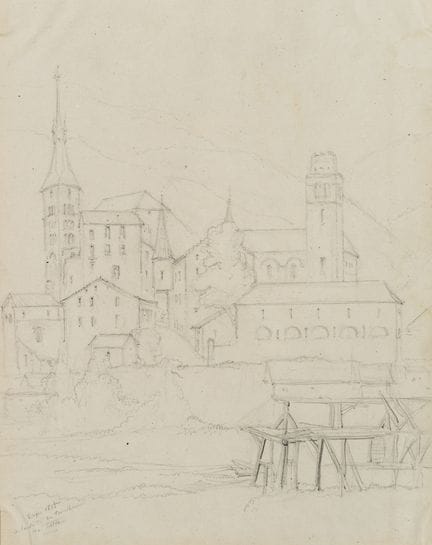 E. BRETENIÈRES (*1804), La città di Visp dopo il t