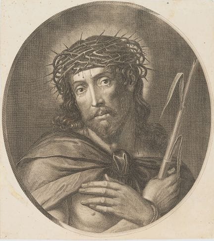 Anonimo (XVIII secolo), Cristo con corona di spine