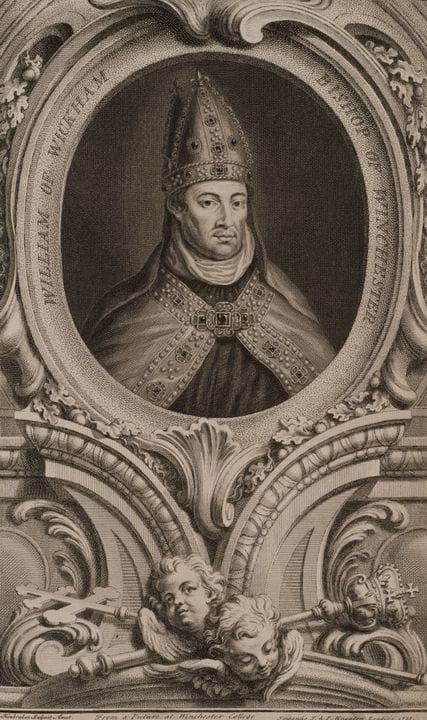 J. HOUBRAKEN (*1698), Retrato de William Wykeham, 