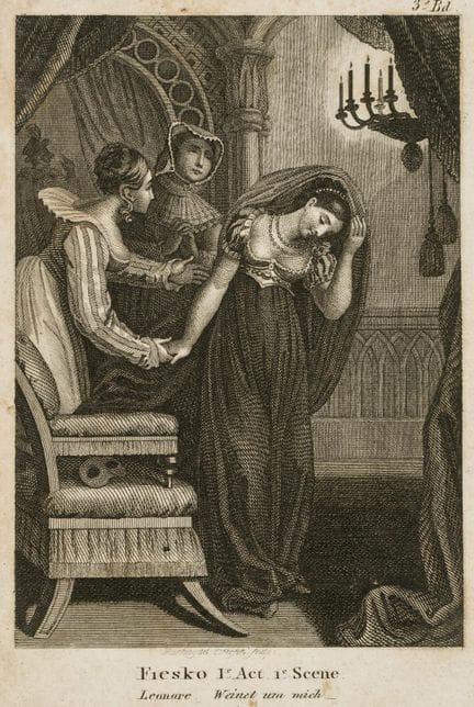 Da RAMBERG (*1819), Scena tratta dal *Fiesco* di S