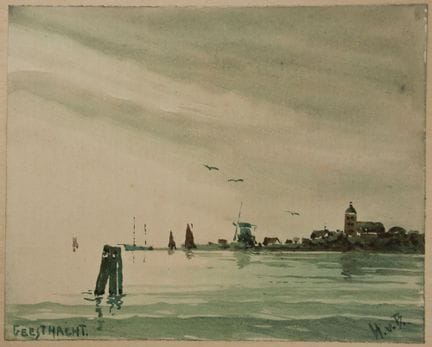 H. BRERSENDORFF (*1900), Geesthacht. Baia, acquere