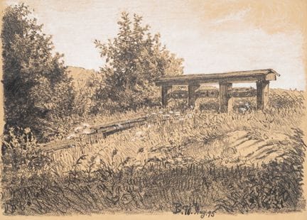 A. KAPFHAMMER (*1867), Paisaje natural cerca de Br