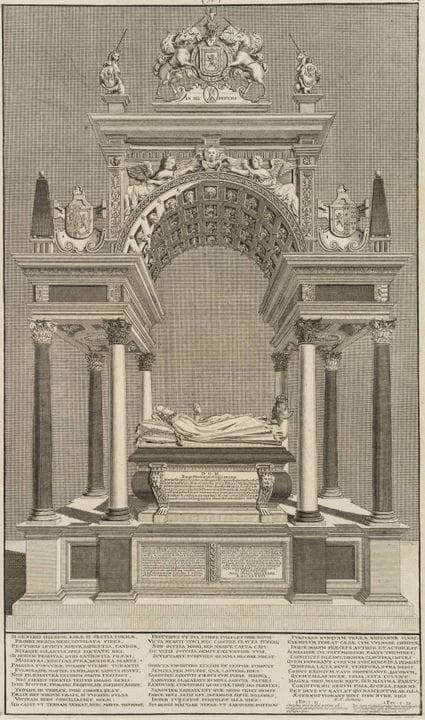 J. COLE (siglo XVIII), La tumba de María, reina de