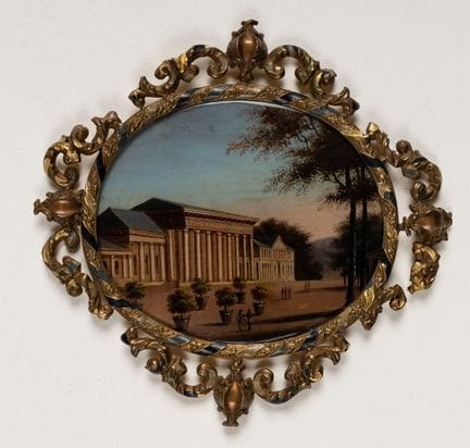 Unknown (19th), A view of a Neoclassical building,