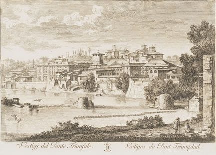 Sconosciuto (XIX), Resti del Ponte Trionfale, acqu