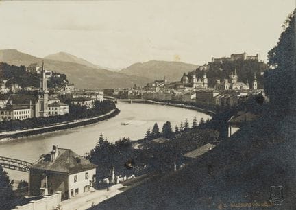 F. WÜRTHLE (1820-1902), Veduta di Salisburgo,  190