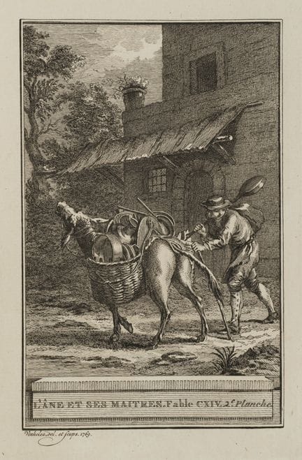 R. VINKELES (1741-1816), «El burro y su conductor»