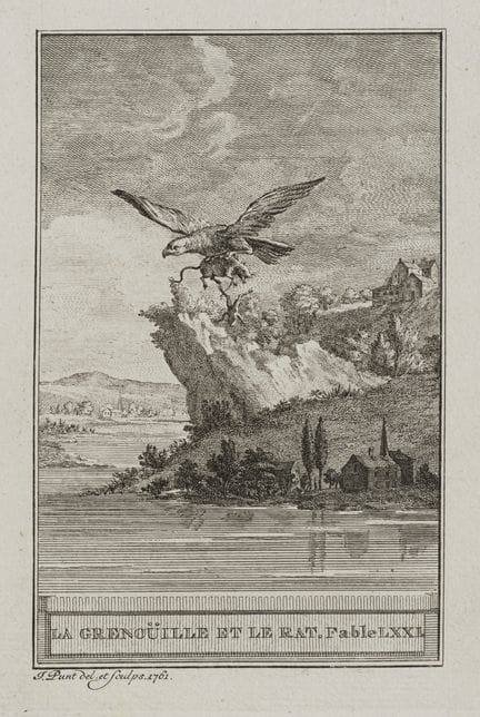 J. PUNT (1711-1779), The Frog and the Rat,  1761, 