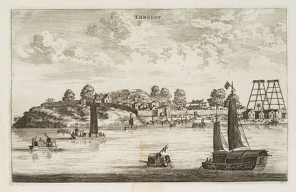 Dopo HOLLAR (*1607), Veduta del villaggio di Tongl
