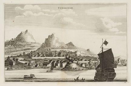 Según HOLLAR (*1607), «Tonglingh». Vista de Tongli