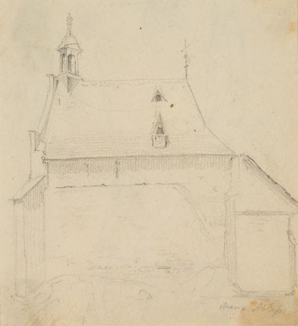 W. CAMPHAUSEN (*1818), Schizzo della vista lateral