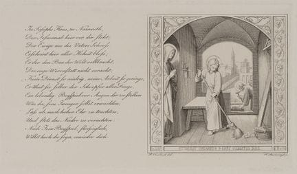F. RUSCHEWEYH (*1785) dopo OVERBECK (*1789), Gesù 