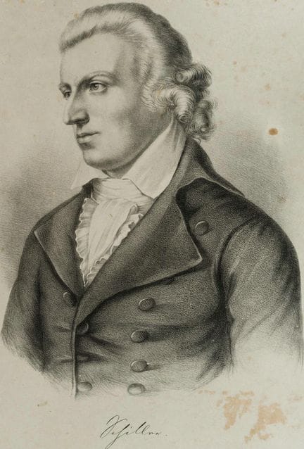 Sconosciuto (XIX), Ritratto di Friedrich Schiller 