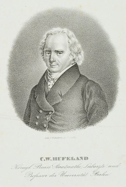 J. TRIBELHORN (18°), Ritratto di C. W. Hufeland (1